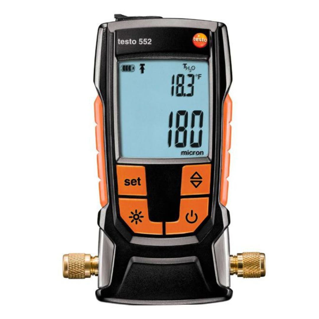testo 552 - Instrumento digital de medição de vácuo com Bluetooth®