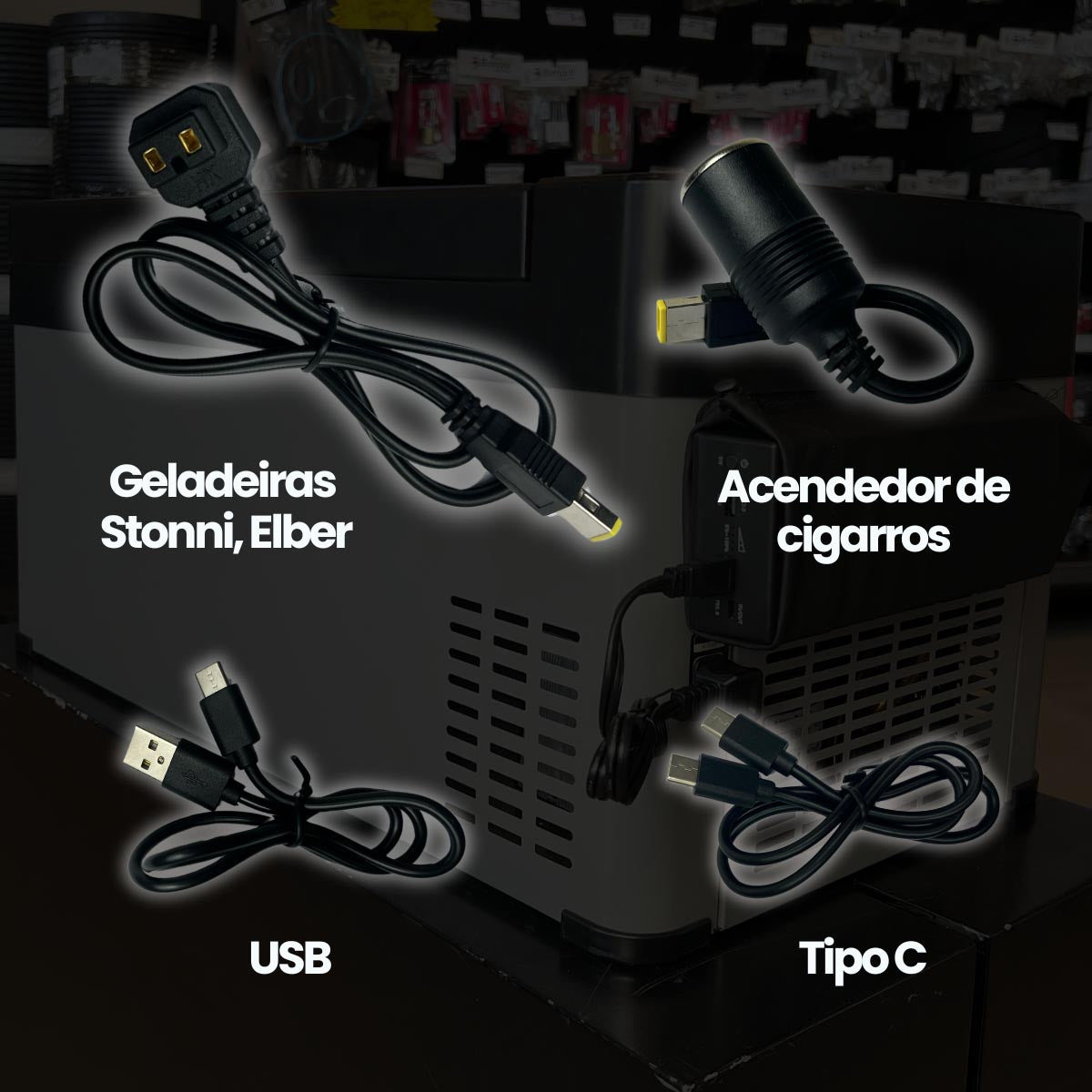 Bateria portátil para geladeiras ZATTAR 12500mAh