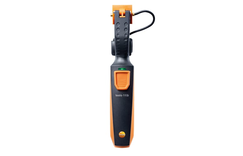 testo 557s Kit Smart Vácuo com mangueiras - Manifold digital inteligente com sondas de temperatura de vácuo e braçadeira sem fio e conjunto de enchimento de mangueira com 4 mangueiras