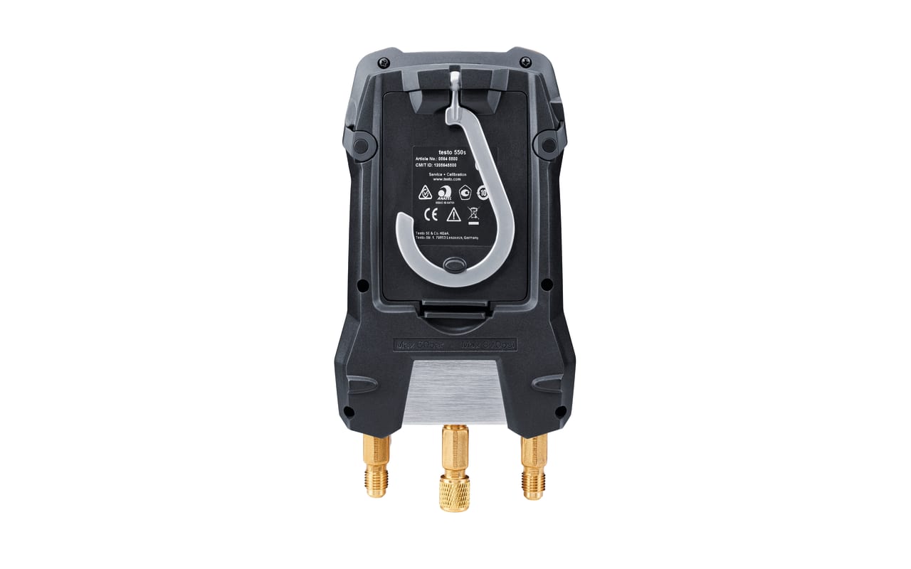 testo 550s Basic Kit - Manifold digital inteligente com sondas de temperatura com pinça de cabo fixo
