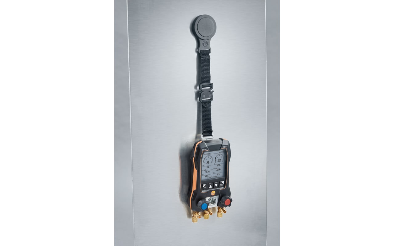 testo 550s Basic Kit - Manifold digital inteligente com sondas de temperatura com pinça de cabo fixo