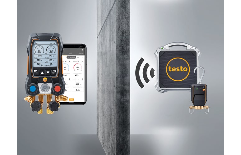 kit testo 560i - Balança digital de refrigerante e válvula inteligente com Bluetooth®