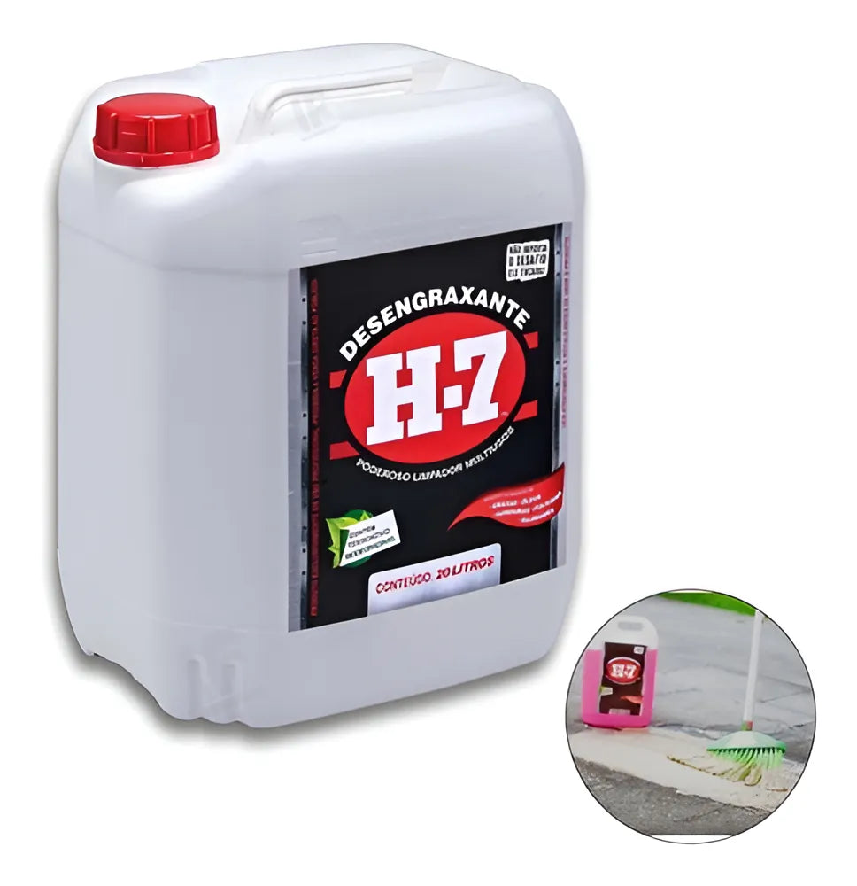 Desengraxante H7 Multiuso 20L - Concentrado Biodegradável