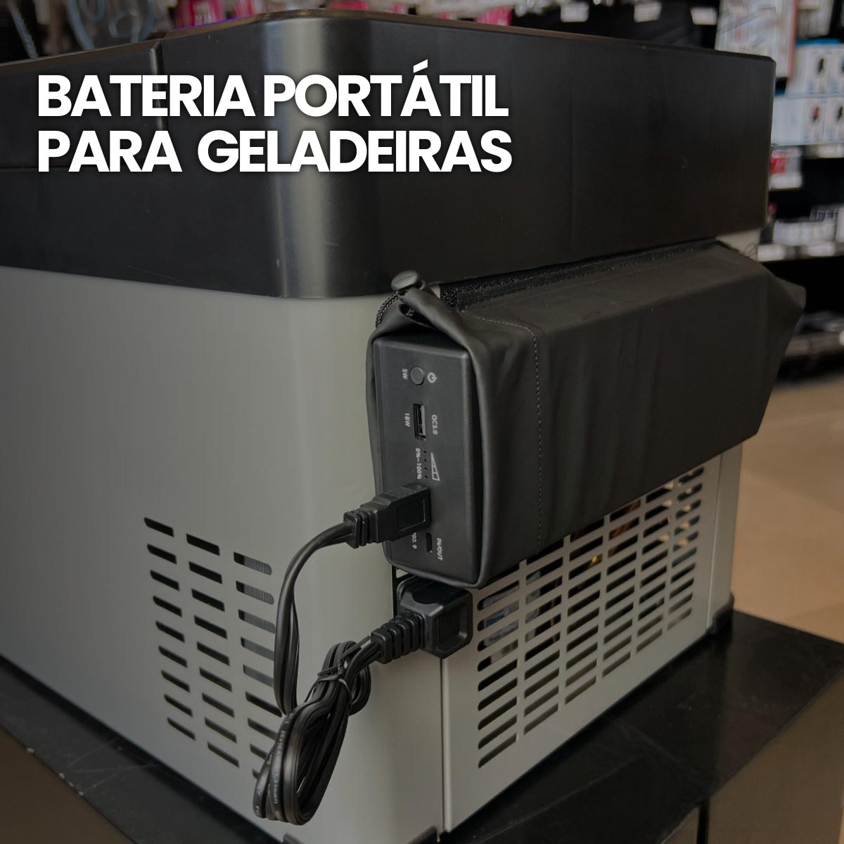 Bateria portátil para geladeiras ZATTAR 12500mAh