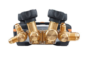 testo 557s Kit Smart Vácuo com mangueiras - Manifold digital inteligente com sondas de temperatura de vácuo e braçadeira sem fio e conjunto de enchimento de mangueira com 4 mangueiras